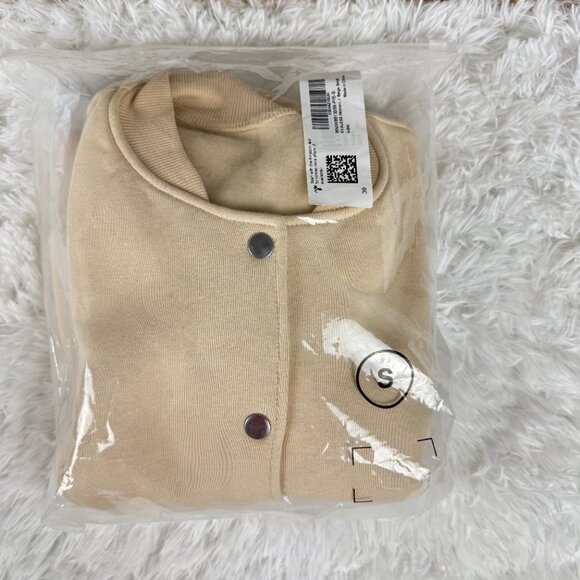 NWT (Amazon) EVALESS Cropped Bomber Button Down Jacket Size S - Picture 6 of 6
